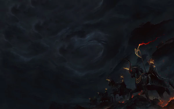 dark Four Horsemen of the Apocalypse HD Desktop Wallpaper | Background Image