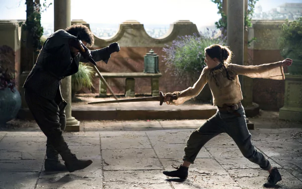 Miltos Yerolemou Syrio Forel Maisie Williams Arya Stark TV Show Game Of Thrones HD Desktop Wallpaper | Background Image