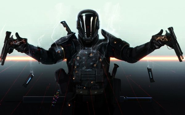 Comics Last Man Standing: Killbook of a Bounty Hunter Sci Fi Soldier Armor Gun Last Man Standing HD Wallpaper | Background Image