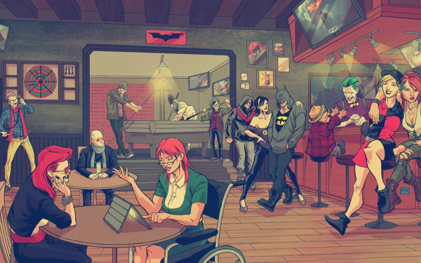 Poison Ivy Harley Quinn Joker Comic Batman HD Desktop Wallpaper | Background Image