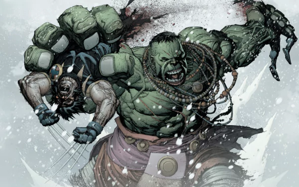 Comic ultimate wolverine vs. hulk HD Desktop Wallpaper | Background Image