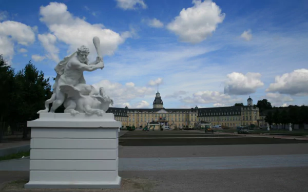 man made Karlsruhe Palace HD Desktop Wallpaper | Background Image