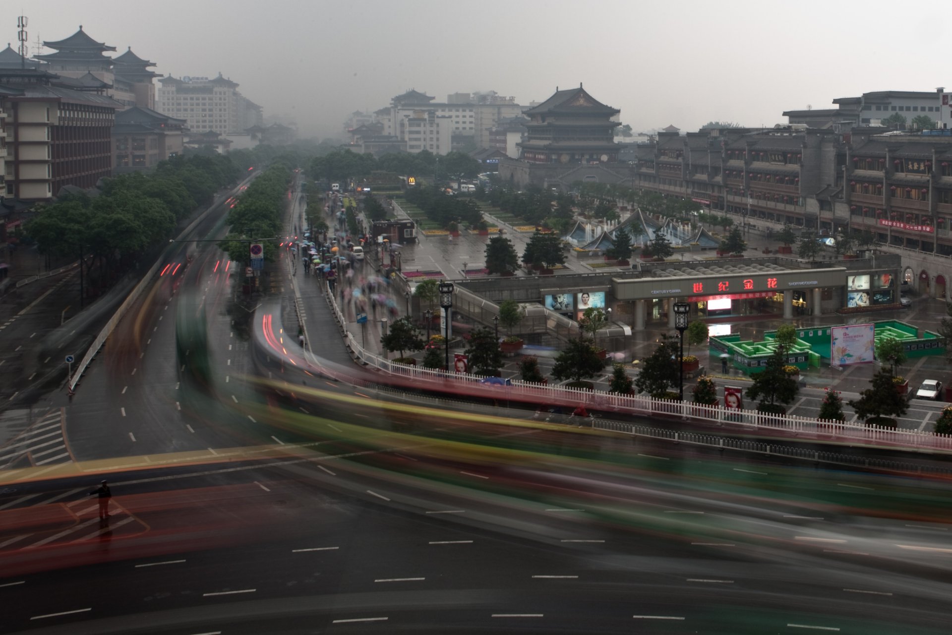 Download Time Lapse Rain China Man Made Xi'an HD Wallpaper