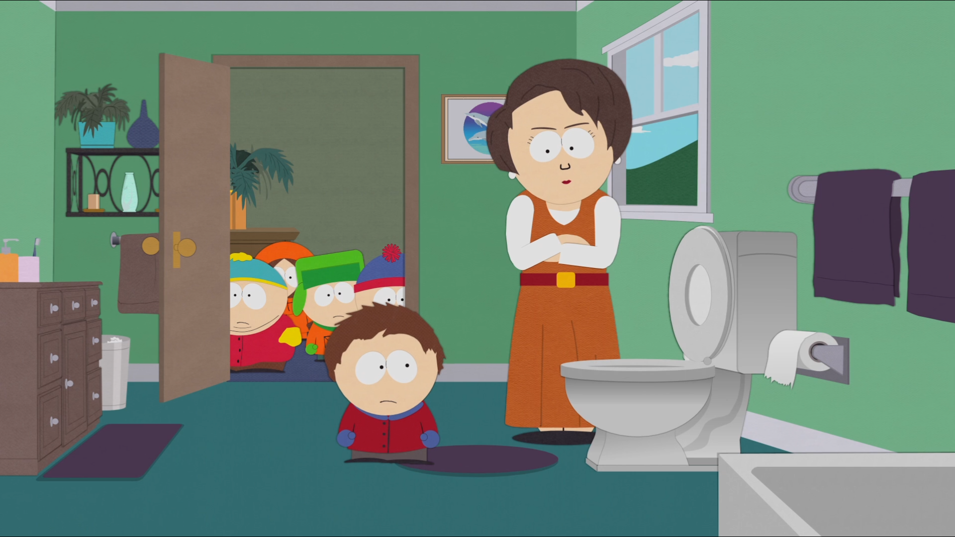 Download Clyde Donovan Stan Marsh Kenny McCormick Kyle Broflovski Eric Cartman TV Show South Park HD Wallpaper