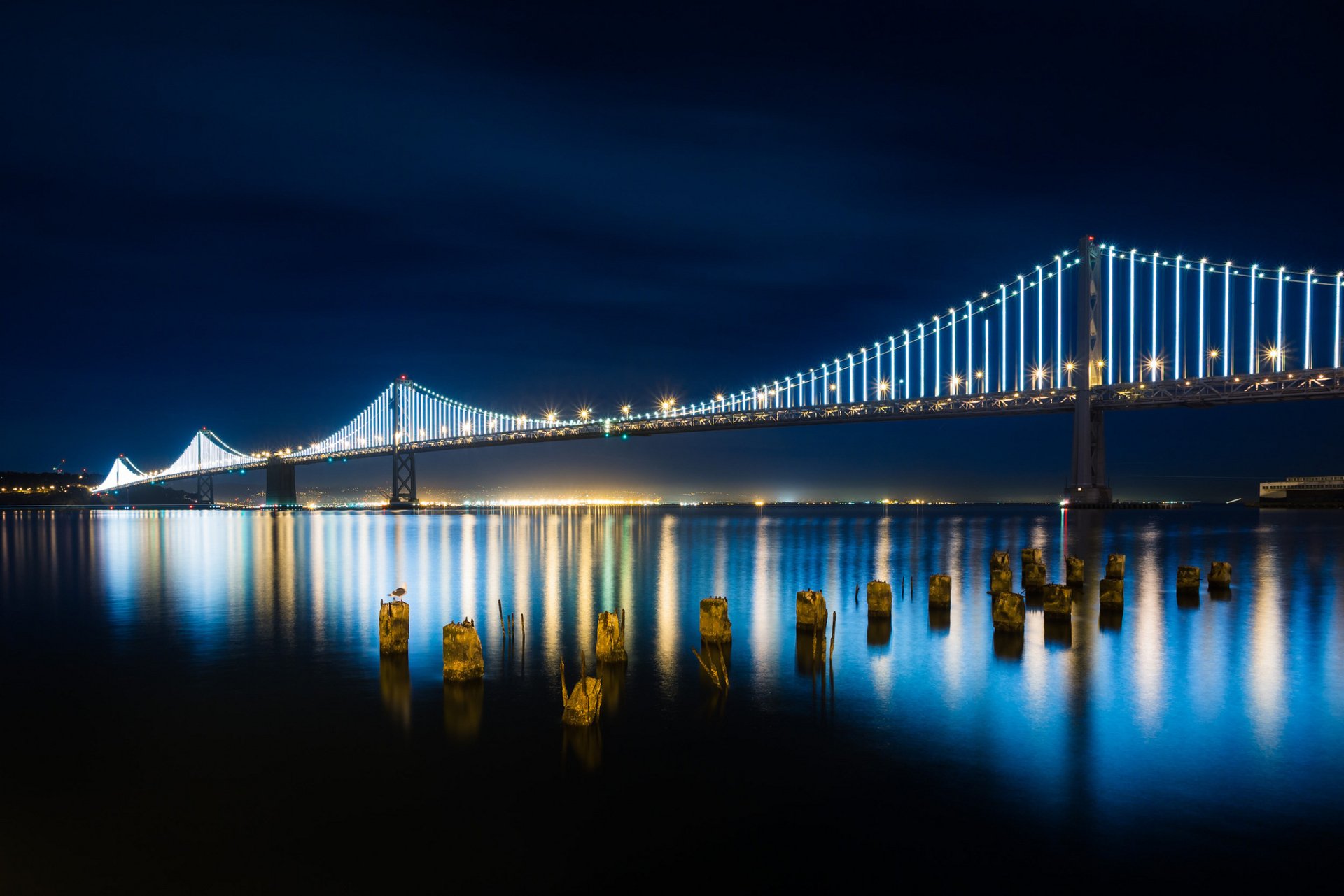 Download San Francisco Bay Bridge Man Made Bay Bridge HD Wallpaper by Bryan Nabong