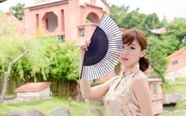 fan Taipei asian lin antai historical home Taiwanese model woman Chén Qiáoqiáo HD Desktop Wallpaper | Background Image