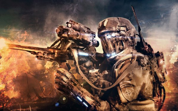 Sci Fi Warrior HD Wallpaper | Background Image