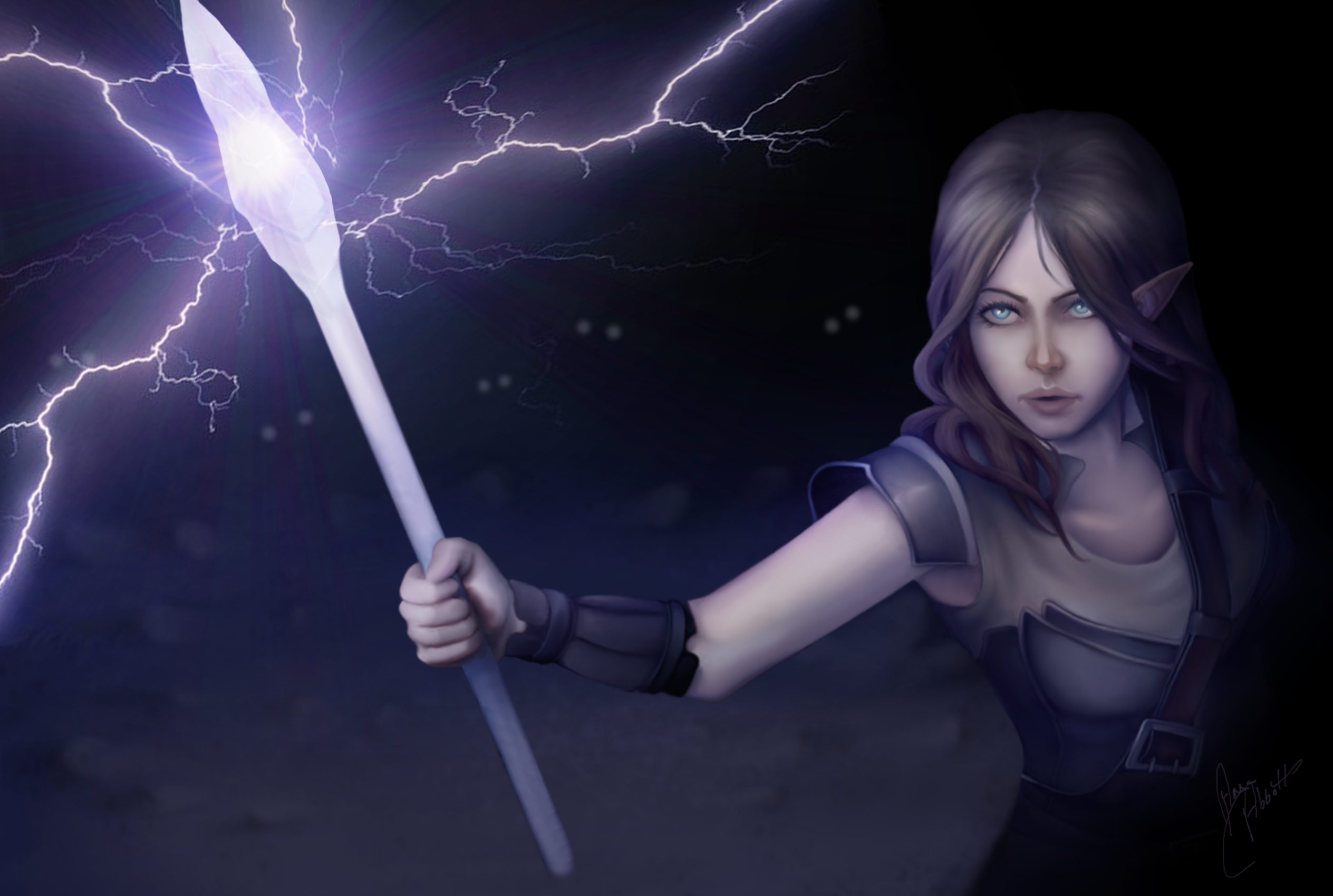 Lightning Wizard Wallpaper