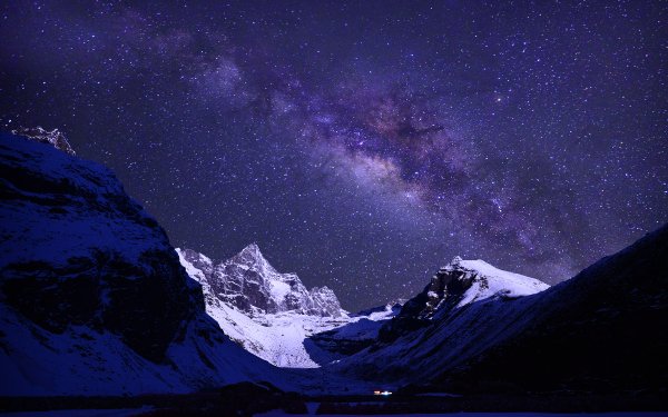 Earth Himalayas Mountains Mount Everest Nepal Night HD Wallpaper | Background Image