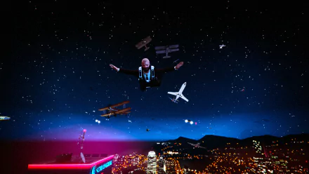 skydiving video game Grand Theft Auto V HD Desktop Wallpaper | Background Image
