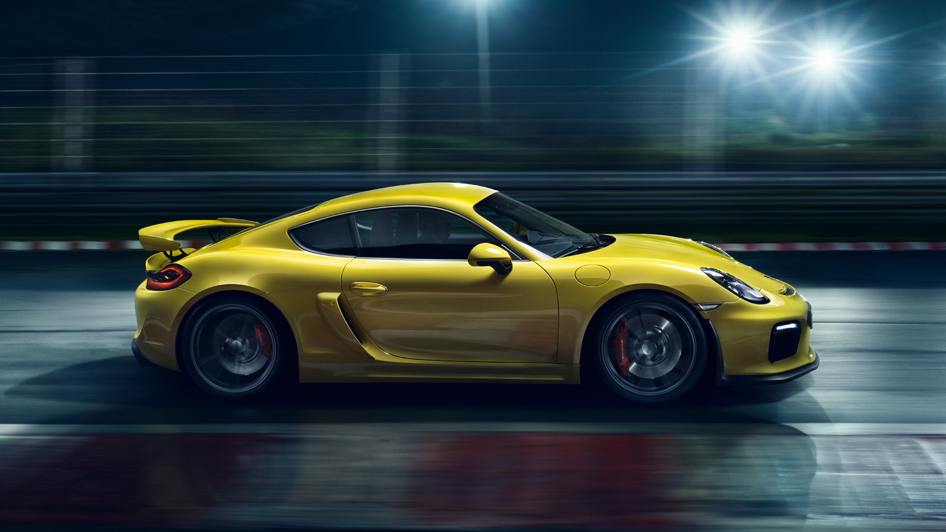 Download Yellow Car Car Porsche Porsche Cayman Vehicle Porsche Cayman ...