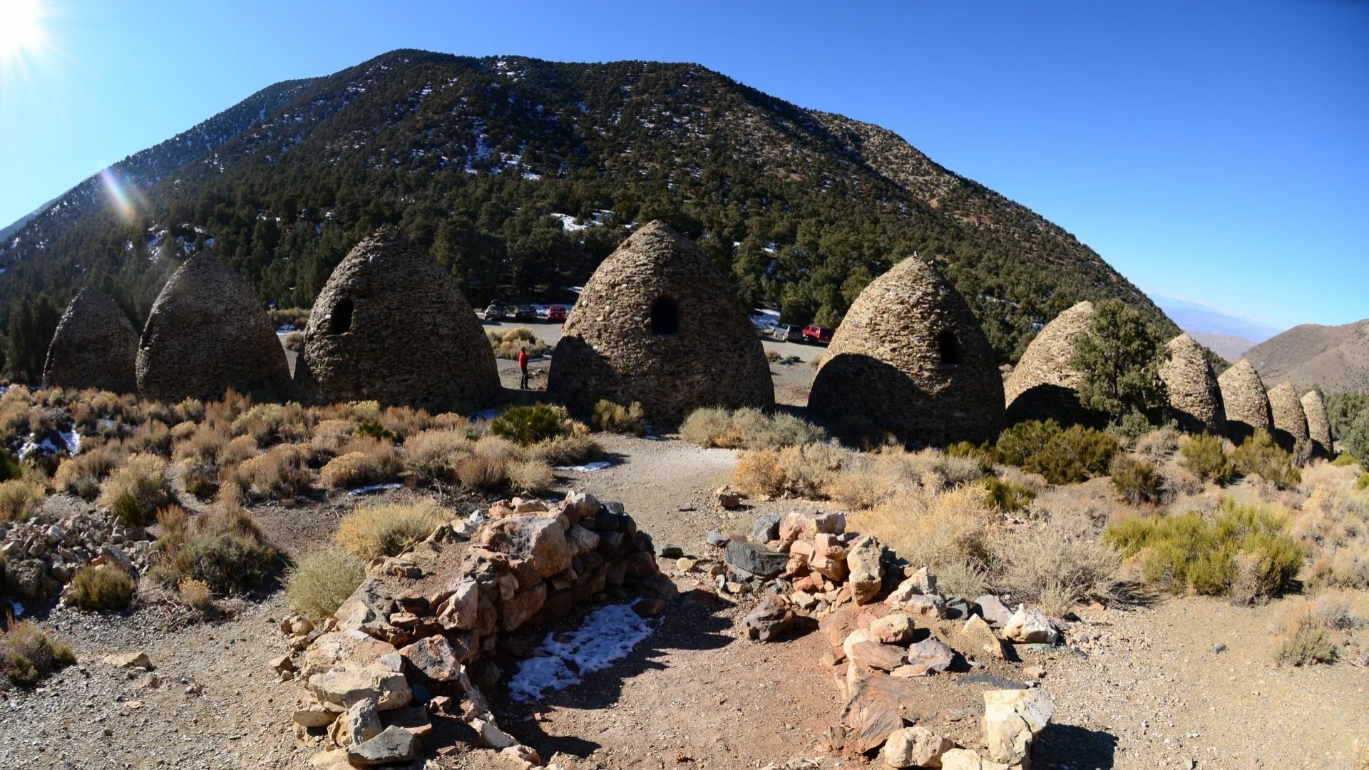 Download Man Made Charcoal Kilns HD Wallpaper