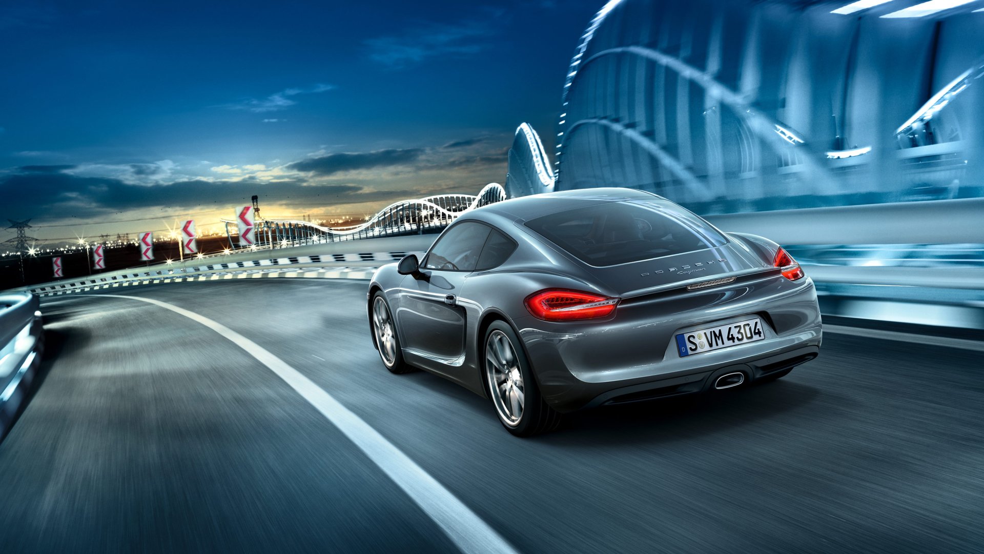 Download Silver Car Car Porsche Vehicle Porsche Cayman HD Wallpaper