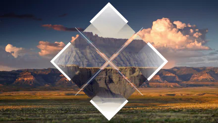 artistic polyscape HD Desktop Wallpaper | Background Image
