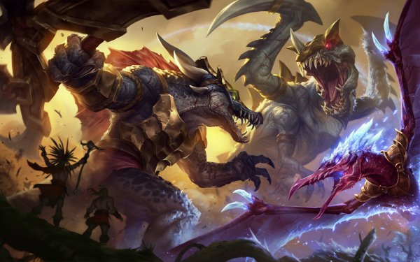 Video Game League Of Legends Anivia Renekton Cho'gath Dinosaur HD Wallpaper | Background Image