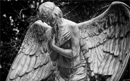man made angel statue HD Desktop Wallpaper | Background Image