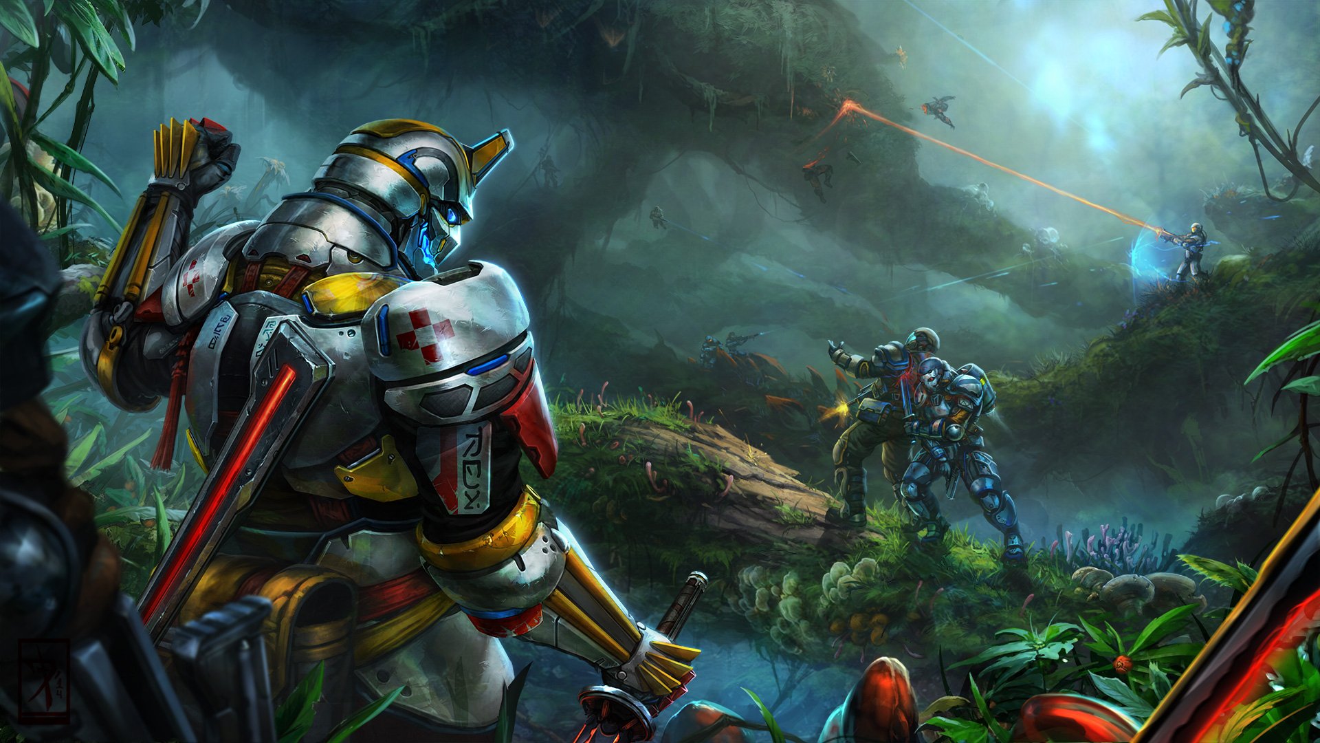 Download Sci Fi Battle HD Wallpaper by AKIRAwrong | 1920x1080 ...