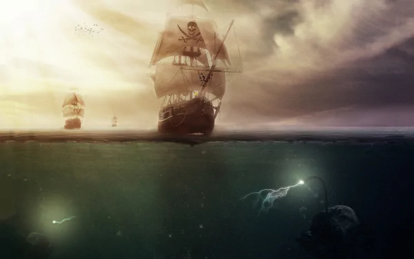 fantasy sea monster HD Desktop Wallpaper | Background Image
