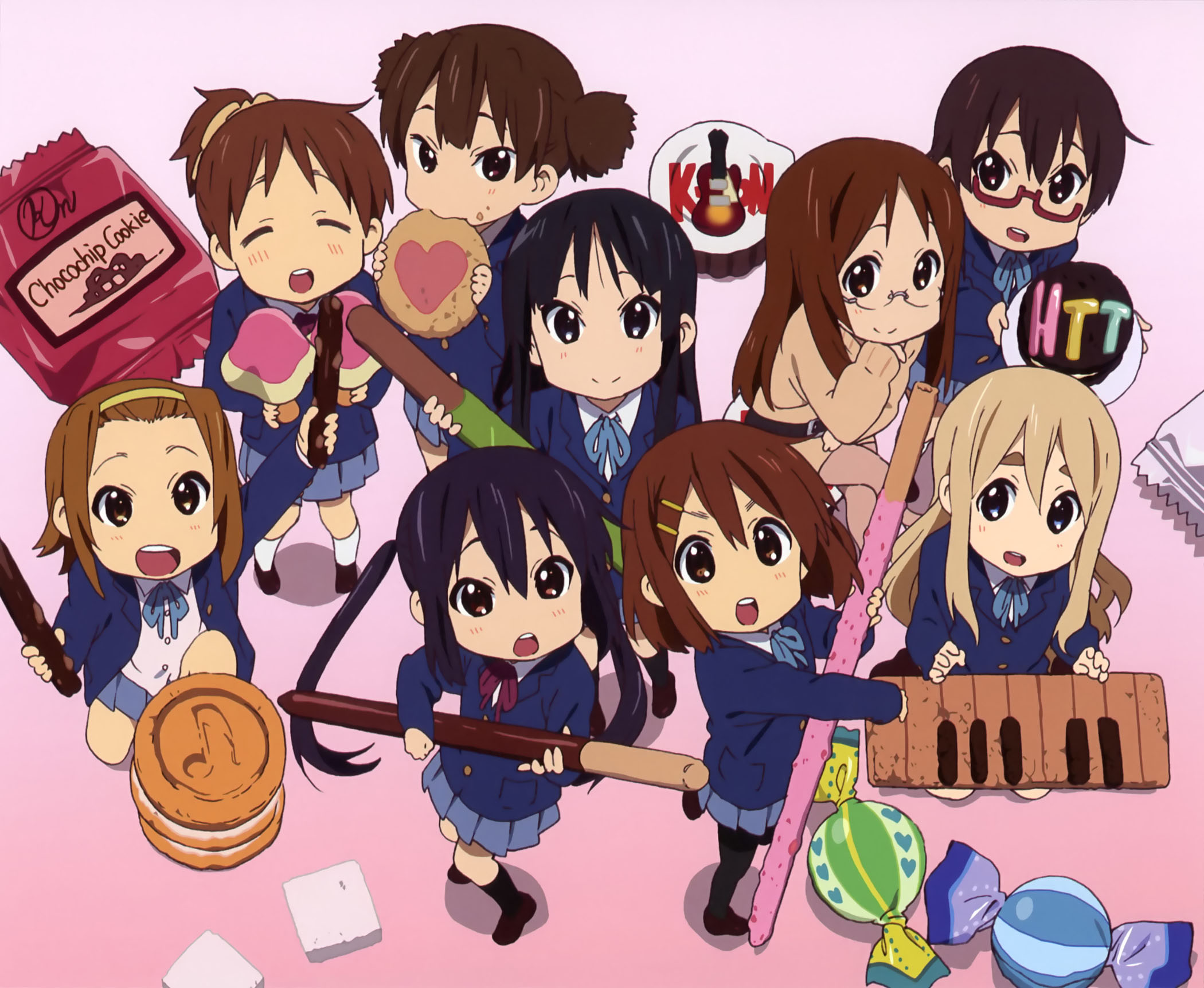 K-on Anime characters illustration HD wallpaper