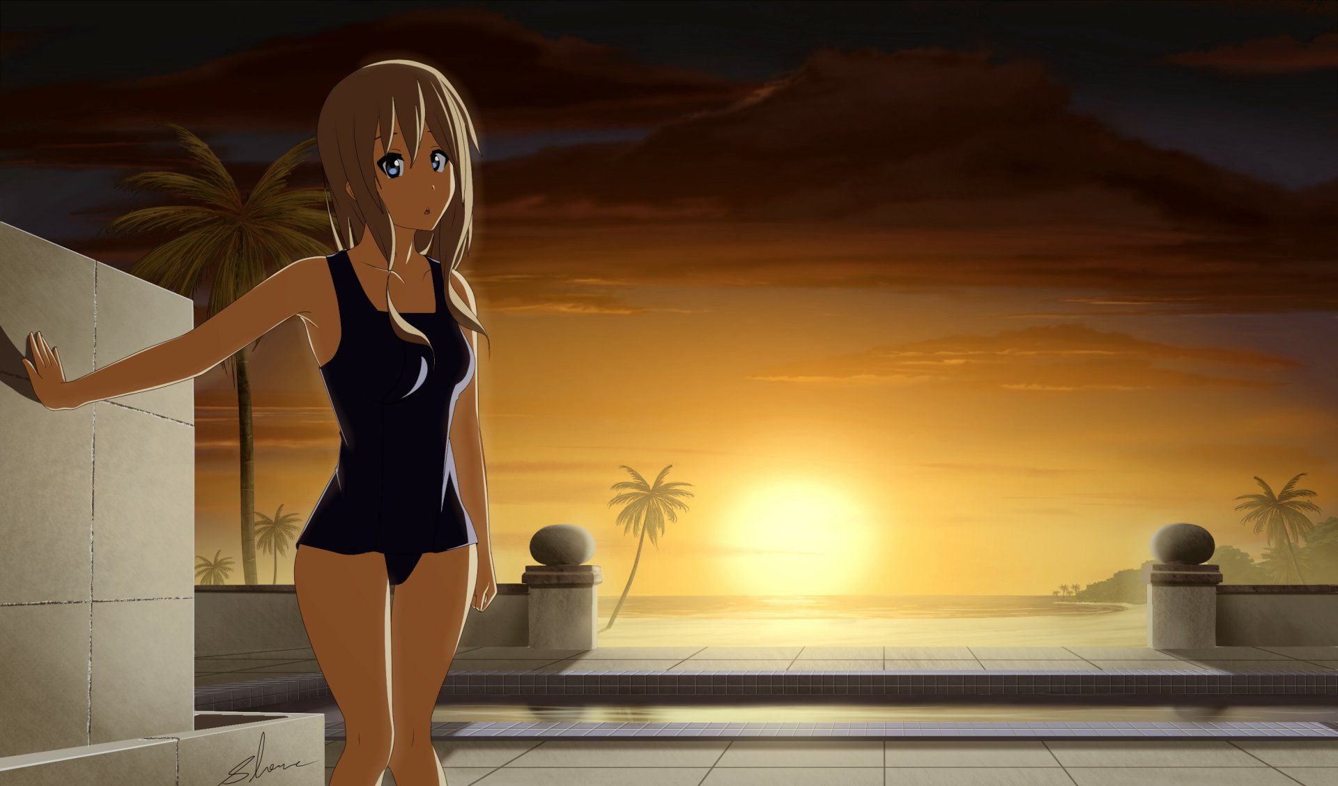 Download Tsumugi Kotobuki Anime K-ON! HD Wallpaper