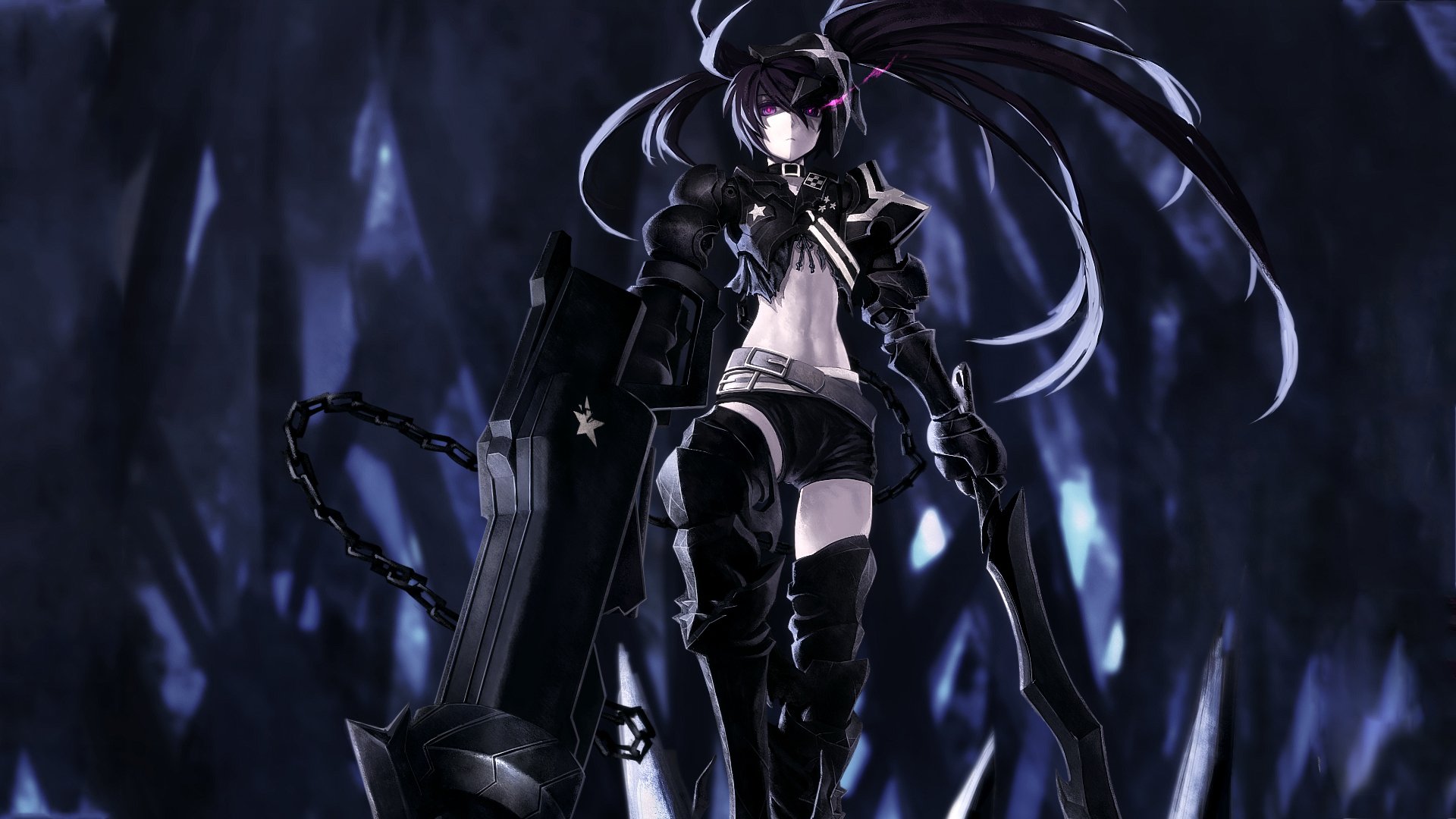 Black Rock Shooter Full Hd Wallpaper And Background Image 1920x1080