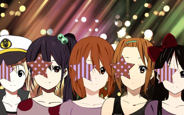 Azusa Nakano Tsumugi Kotobuki Ritsu Tainaka Yui Hirasawa Mio Akiyama Anime K-ON! HD Desktop Wallpaper | Background Image