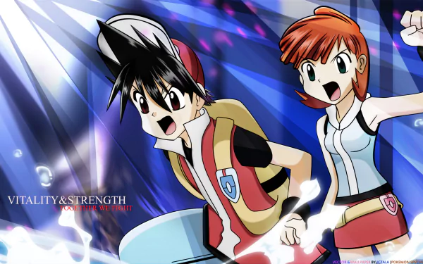 Misty (Pokémon) Red (Pokémon) Anime Pokemon HD Desktop Wallpaper | Background Image