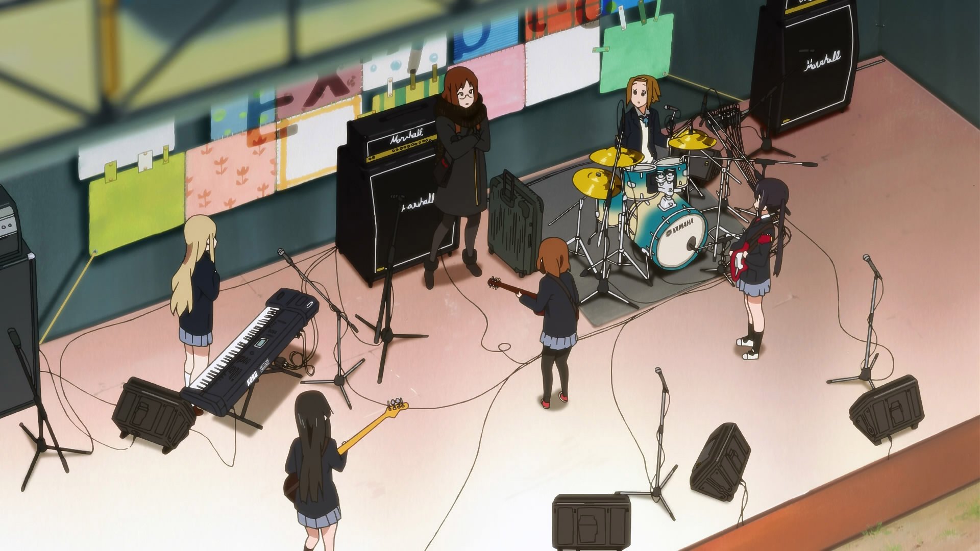 Download Sawako Yamanaka Azusa Nakano Tsumugi Kotobuki Ritsu Tainaka Yui Hirasawa Mio Akiyama Anime K-ON! HD Wallpaper