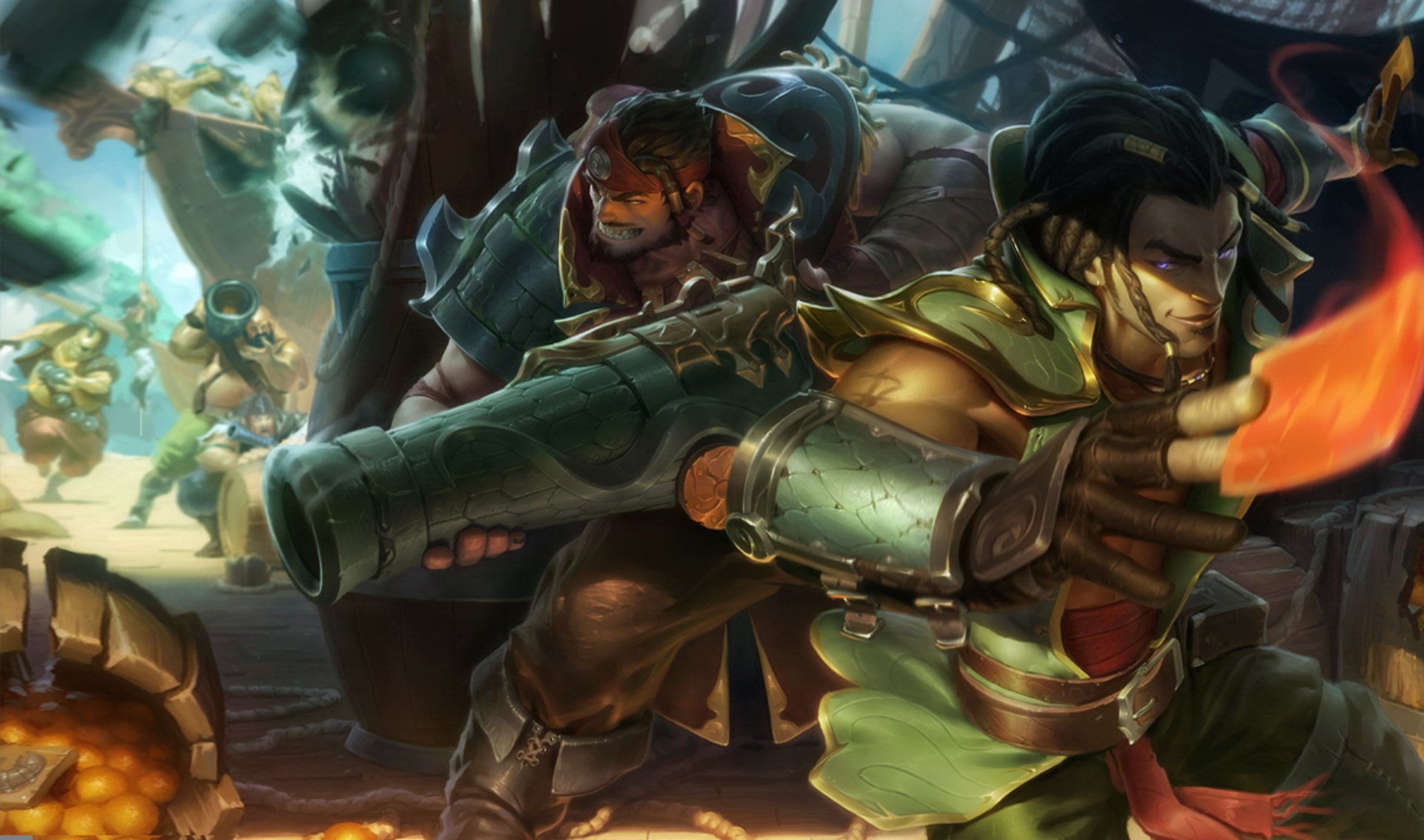 Download Twisted Fate (League Of Legends) Graves (League Of Legends) Video Game League Of Legends HD Wallpaper