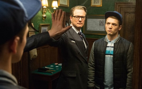 Movie Kingsman: The Secret Service Colin Firth Taron Egerton HD Wallpaper | Background Image