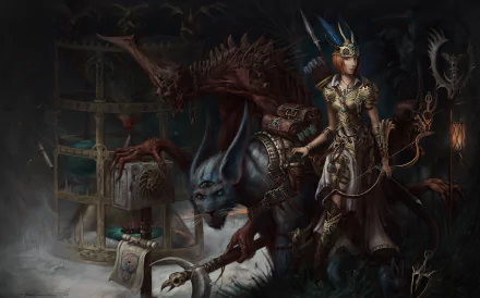 fantasy woman warrior HD Desktop Wallpaper | Background Image