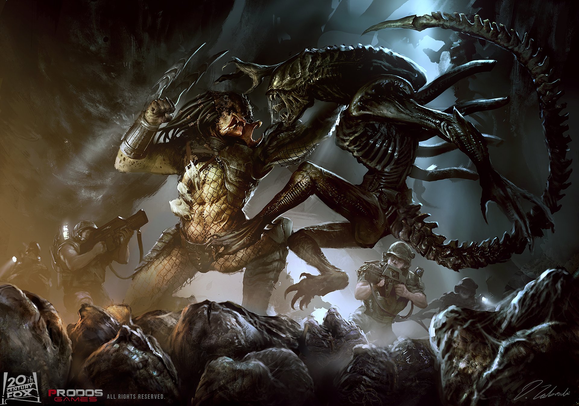 Cool Alien vs Predator Wallpapers on WallpaperDog