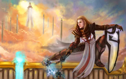 Crusader (Diablo III) video game Diablo III: Reaper Of Souls HD Desktop Wallpaper | Background Image