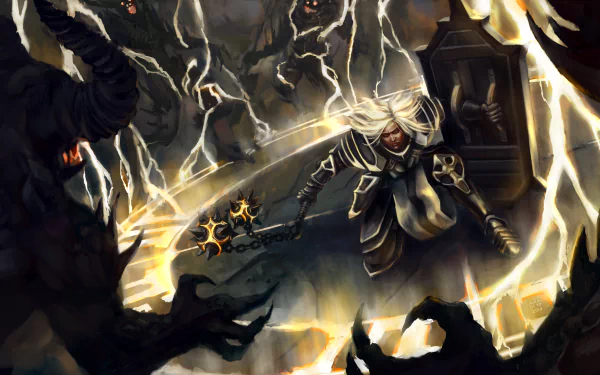 Crusader (Diablo III) video game Diablo III: Reaper Of Souls HD Desktop Wallpaper | Background Image