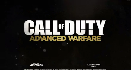 A high-definition PC desktop wallpaper featuring the iconic title Call of Duty: Advanced Warfare, showcasing the game's logo against a subtle backdrop.