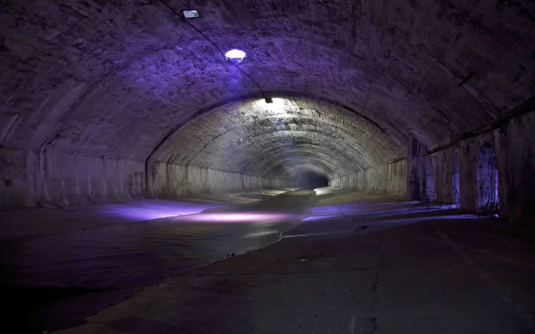 man made tunnel HD Desktop Wallpaper | Background Image