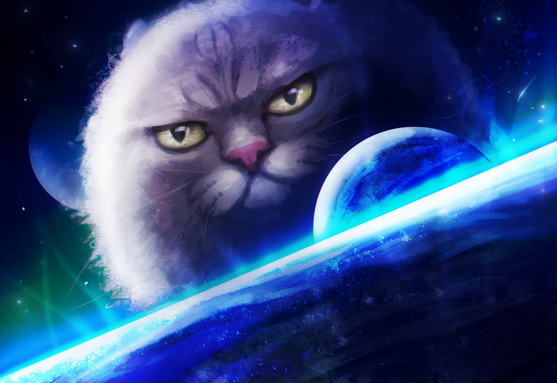 Кот в космосе картинки