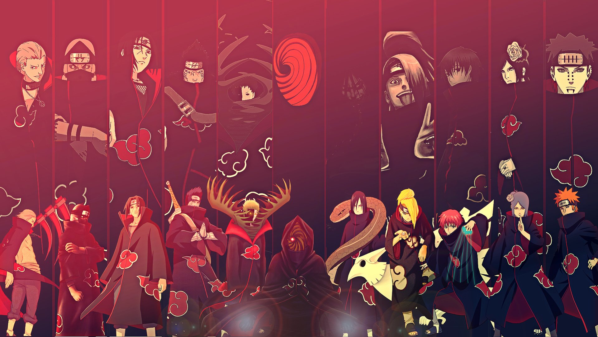 Akatsuki Members HD Wallpaper | Background Image | 1922x1083