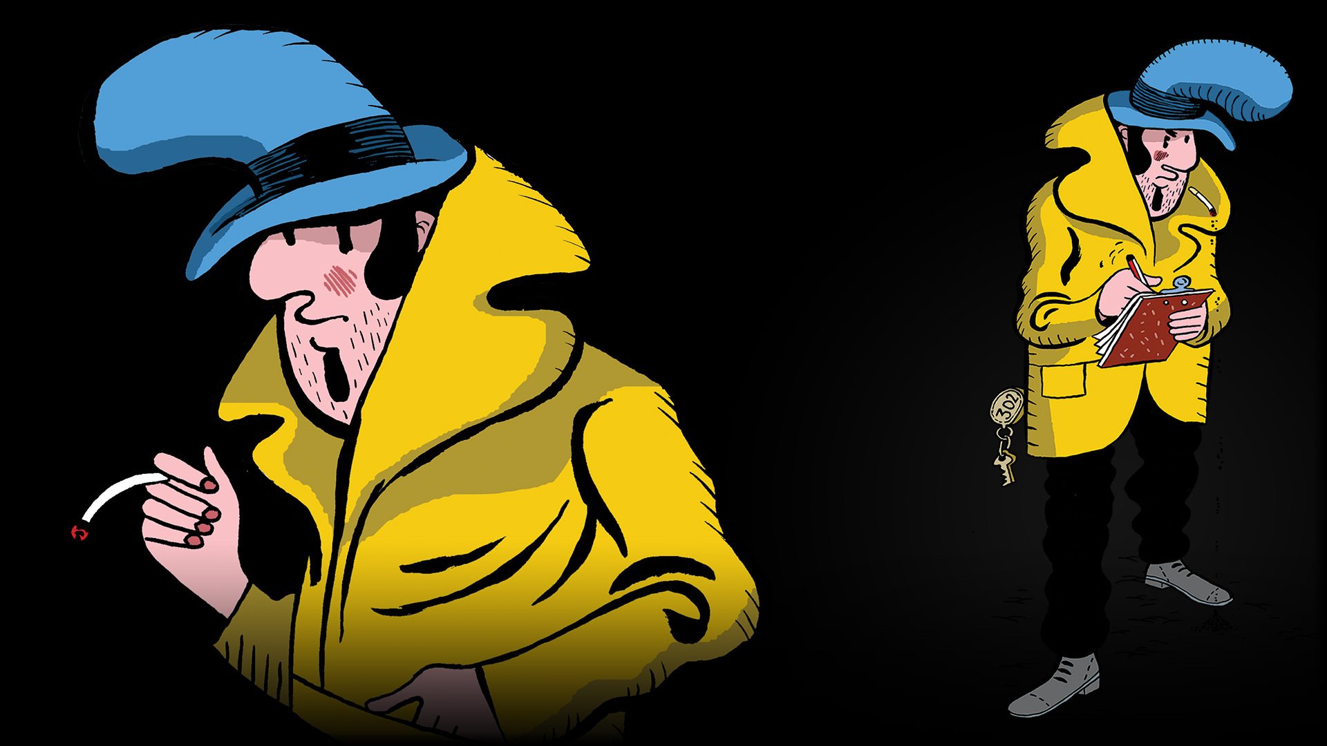 Download Video Game Detective Case And Clown Bot In: Murder In The Hotel Lisbon HD Wallpaper