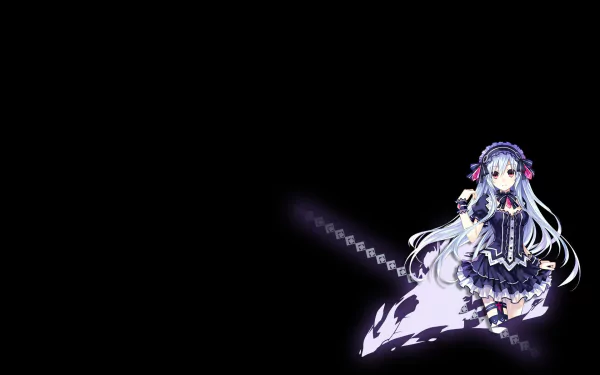 HD PC desktop wallpaper featuring a character from the video game Fairy Fencer F, showcasing a detailed anime-style design with glowing effects on a dark background.