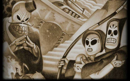 video game Grim Fandango Remastered HD Desktop Wallpaper | Background Image