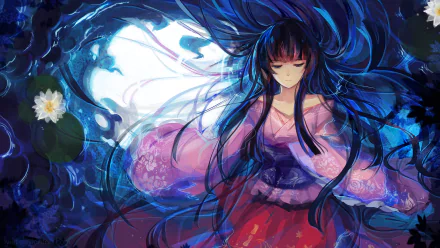 Kaguya Houraisan Anime Touhou HD Desktop Wallpaper | Background Image