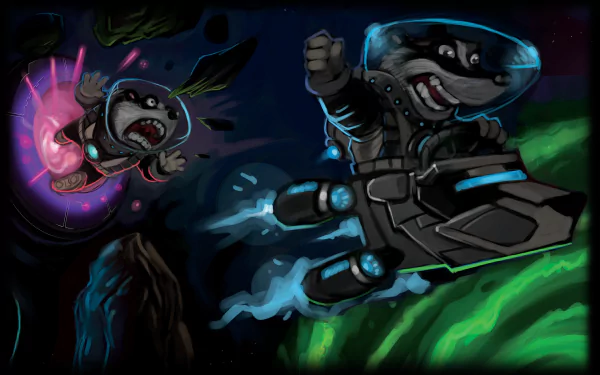 video game Gravity Badgers HD Desktop Wallpaper | Background Image