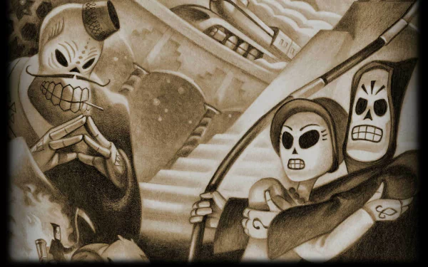 video game Grim Fandango Remastered HD Desktop Wallpaper | Background Image