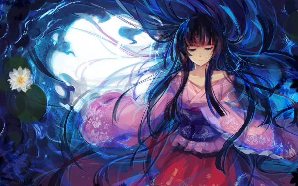Kaguya Houraisan Anime Touhou HD Desktop Wallpaper | Background Image