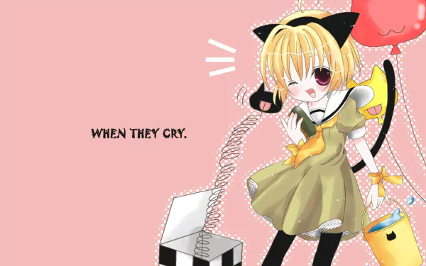 Hōjō Satoko Anime Higurashi When They Cry HD Desktop Wallpaper | Background Image