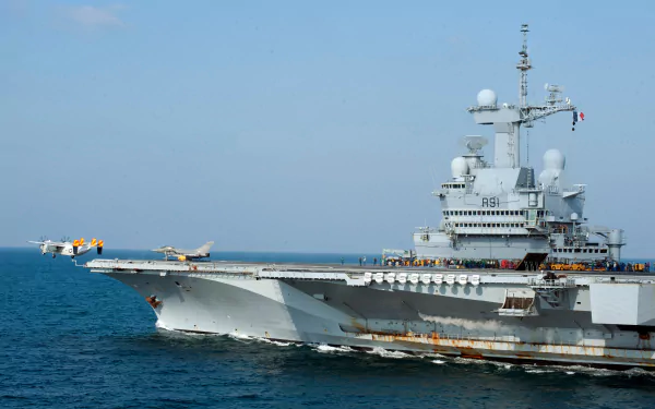 warship aircraft carrier military French Aircraft Carrier Charles De Gaulle (R91) HD Desktop Wallpaper | Background Image