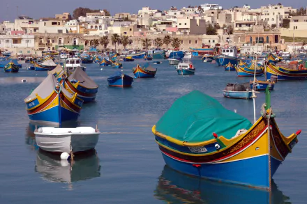 man made Marsaxlokk HD Desktop Wallpaper | Background Image