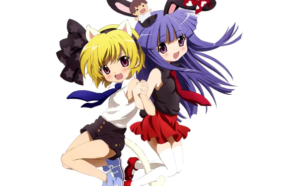 Furude Rika Hōjō Satoko Anime Higurashi When They Cry HD Desktop Wallpaper | Background Image