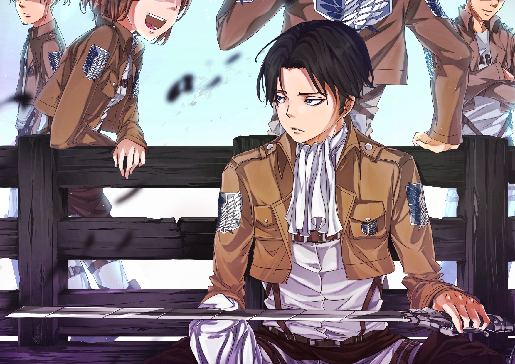 Levi Ackerman HD Wallpaper from Attack on Titan by Dewitri Virika